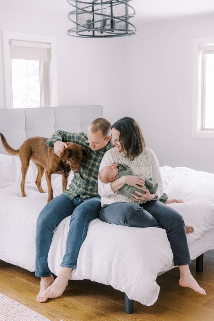 Calgary newborn photographer studio in home